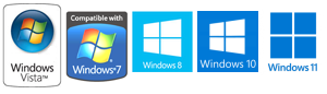 Software läuft problemlos unter Windows 7, 8, 10 und 11